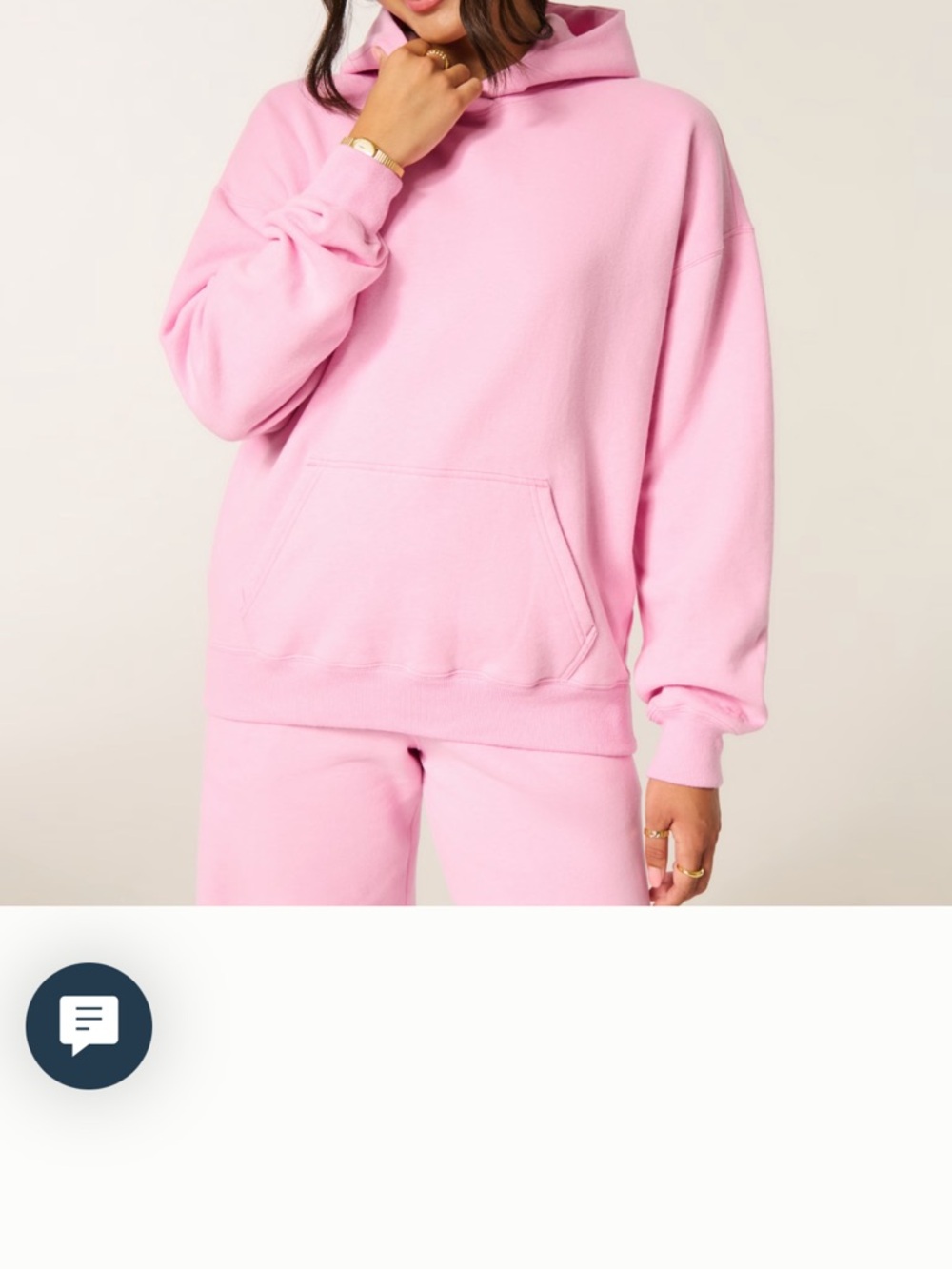 Hollister Pink Feel Good Oversized Hoodie New